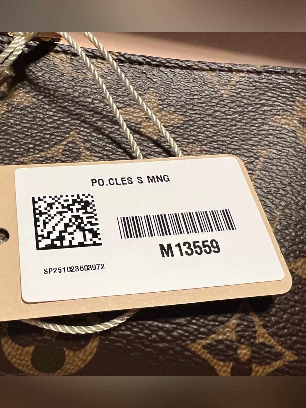 Louis Vuitton Monogram Canvas Zip Pouch in Brown and Gold - Picture 4 of 6